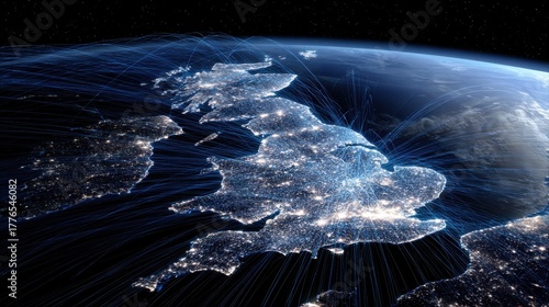 united kingdom global connectivity network earth