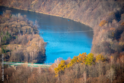 Fototapeta Naklejka Na Ścianę i Meble -  San River in Solina - Poland