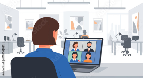Engage remote teams with virtual meetings, foster collaboration, and boost productivity with seamless video conferencing in modern office spaces