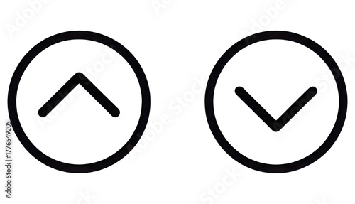 3d rendered up and down arrow icons isolated on transparent background