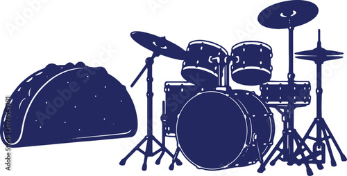 Taco Tuesday Drum Set Special Combination for Band Musicians and Foodies Alike