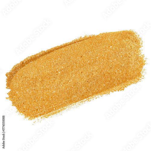 Golden Glitter Swatch Showing Shimmer and Vibrant Color for Art and Craft Pro...