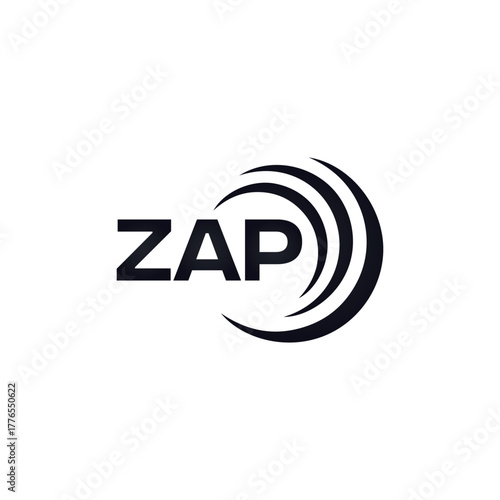 ZAP set ,ZAP logo. K C A design. White ZAP letter. ZAP, K C A letter logo design. Initial letter ZAP letter logo set, linked circle uppercase monogram logo. K C A letter logo vector design.