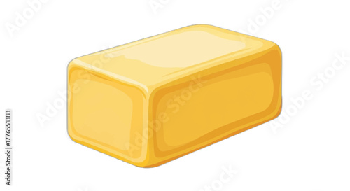 Delicious buttery block for baking, cooking, or spreading on toast, a versatile ingredient for culinary creations, adding rich flavor to every dish
