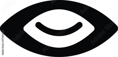 Abstract eye symbol minimalist vision icon