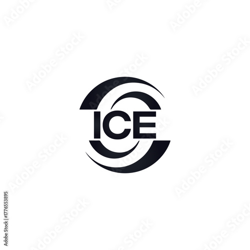 ICE set ,ICE logo. K C A design. White ICE letter. ICE, K C A letter logo design. Initial letter ICE letter logo set, linked circle uppercase monogram logo. K C A letter logo vector design.