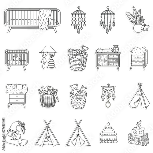 baby room decor elements cribs mobiles changing tables tipi tents and toys for childrens rooms creating a cozy nursery atmosphere