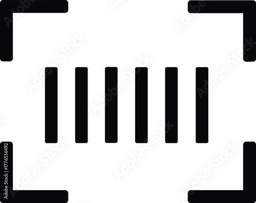 barcode scanner outline icon