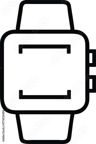 smartwatch for cyber monday sale outline icon