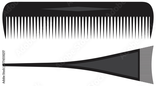 Professional Hair Styling Comb and Brush Set.