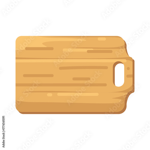 Illustration of Wooden Cutting Board 