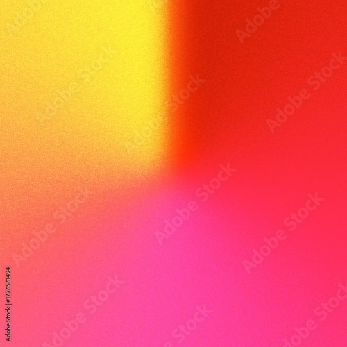 A gradient sunrise painting the sky with vibrant hues symbolizing hope and new beginnings with grainy texture and