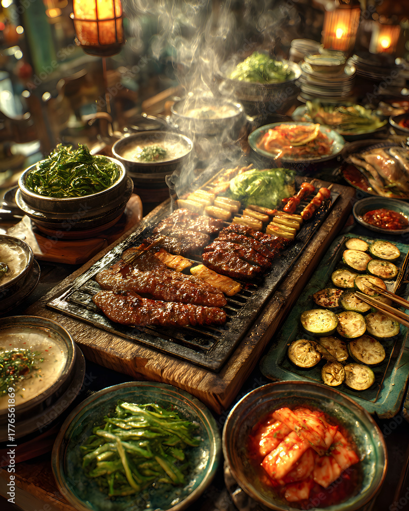 Obraz premium korean bbq