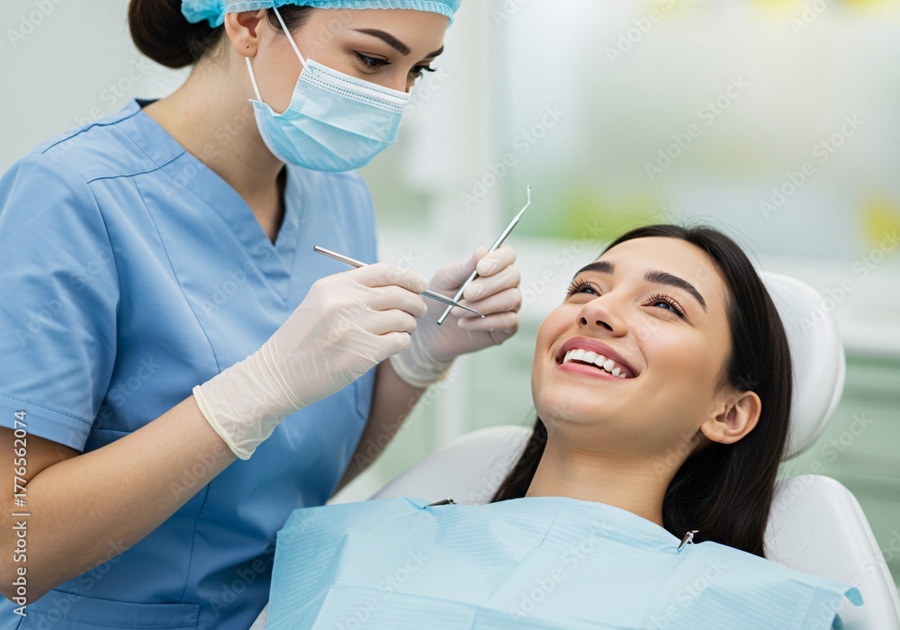 Fototapeta premium Bright Smile Dental Check-up