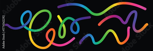 abstract colorful lines