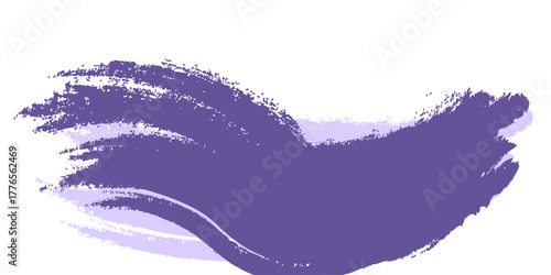 Beautiful textured Ultra Violet melallic strokes isolated on white background eps 10.