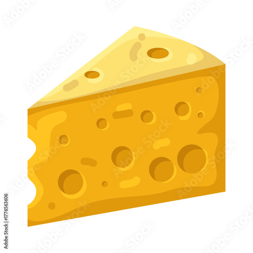 Illustration of Cheese Slice 