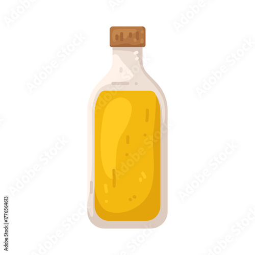 Illustration of Cooking Oil Bottle 