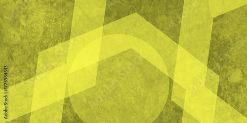 Yellow abstract background with white circle rings in faded distressed vintage grunge texture design. High resolution textured pattern. Abstract modern background design concept for template banner. 