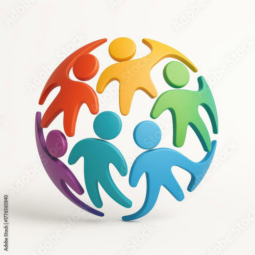 Global Diversity Sphere – 3D Icon Symbolizing Unity and Inclusion