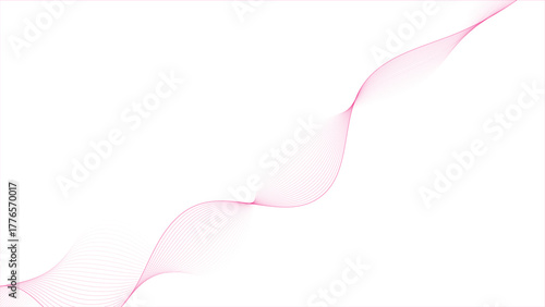 Vibrant magenta wave flows across a clean white backdrop for striking designs