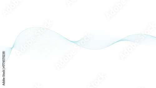 Elegant turquoise flowing lines, perfect for professional modern design layouts