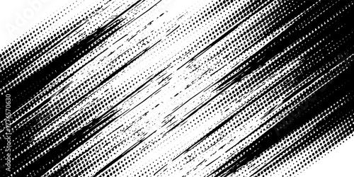 Vector striped pattern, grunge stripe seamless background, black and white brush strokes. grungy stripes. EPS 10