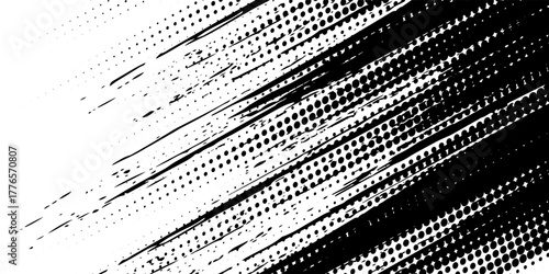 Vector striped pattern, grunge stripe seamless background, black and white brush strokes. grungy stripes. EPS 10