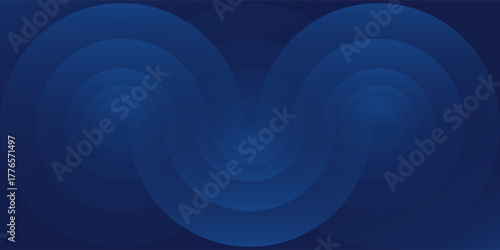 Abstract blue simple glowing geometric lines on dark blue background. template natural good nice layout modern illustrations vector art concept