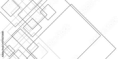 Abstract sketch of a building with lines, Abstract background. Vector abstract futuristic architecture concept with digital geometric connection lines. vector. technology communication data Science.	
