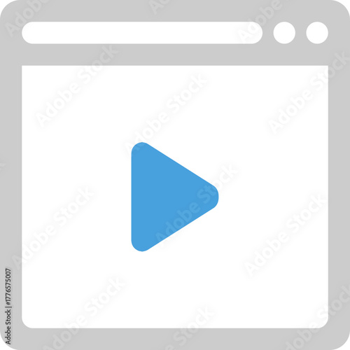 Web video player icon