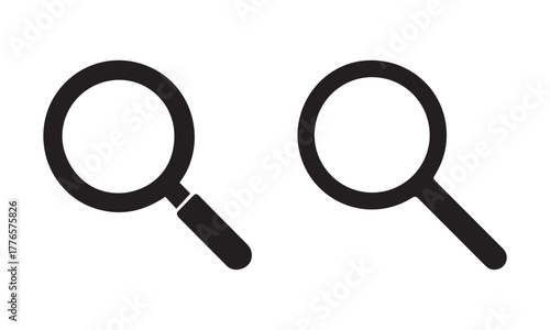 Search icon. Magnifying glass icon symbol. vector illustration eps file. 
