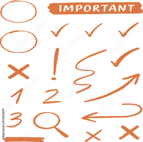 Hand drawn summer beach vacation elements with surfboards and palm trees