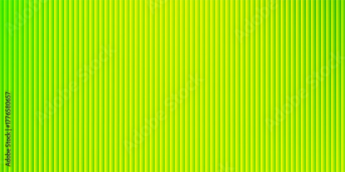 Dark green ribbed glass texture with glossy vertical waves and gradient reflections in abstract background design