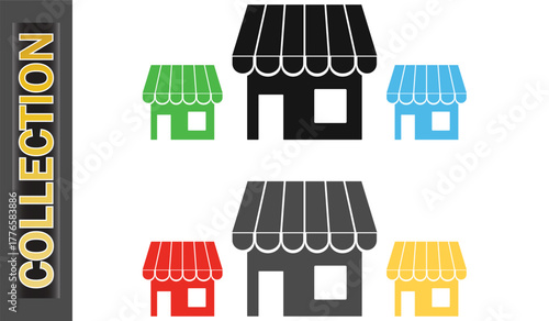 Retail Store and Shop Icon Collection