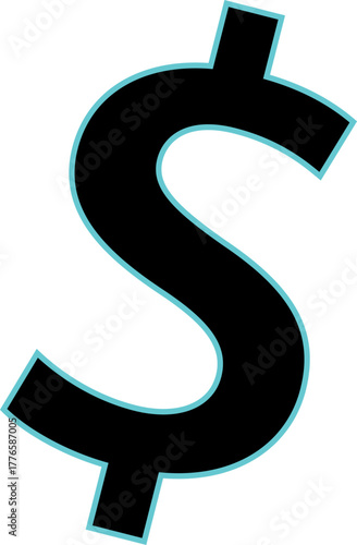 vector illustration of a dollar sign