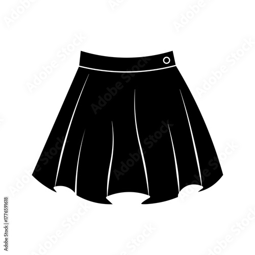  short skirt icon vector clothing