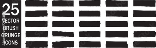  Set of paint, ink brush, brush strokes, brushes, lines, frames, box, freehand grunge brush illustration. artistic design element, paint smear, ink splatter, creative graphic element.