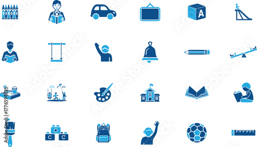 Kindergarten icon for child care center