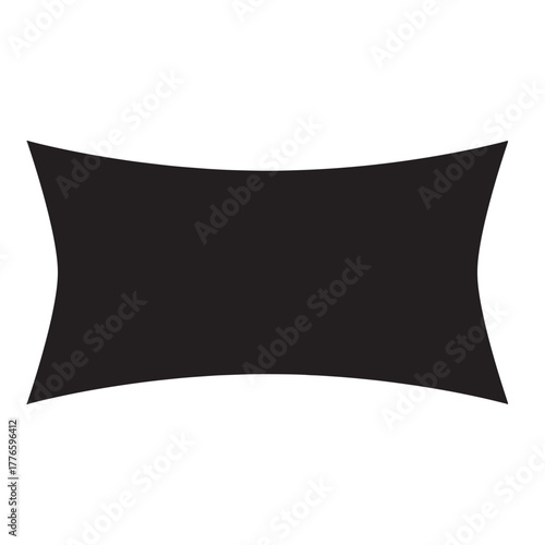 Modern black abstract banner vector for background, logo, or web design.