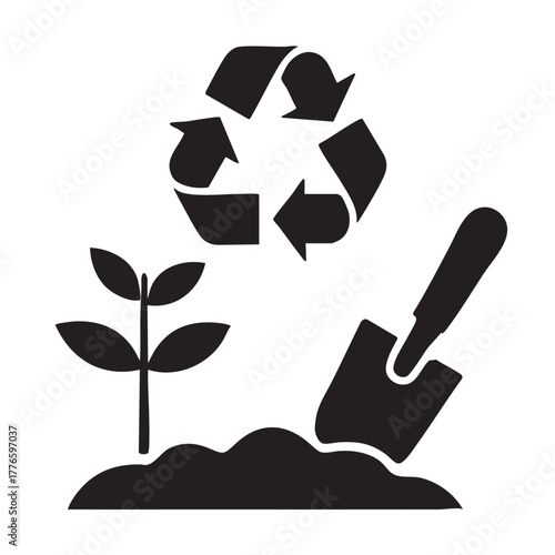 Eco icon set for ecology and environment concepts