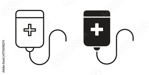 Chemotherapy icons set isolated on white background flat vector illustration.