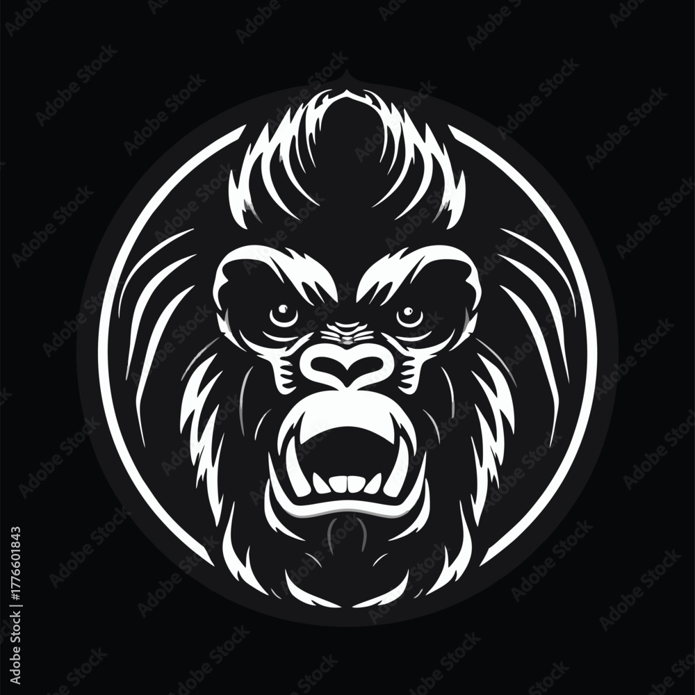 Obraz premium Roaring Bear Emblem
