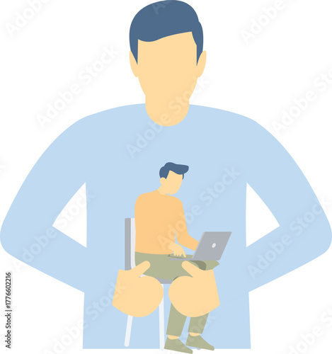 Protect My Team, Protection or Insurance, Business Insurance, Life Insurance, Citizen's Rights, The Big Businessman Carefully Protects His Business Team Members

