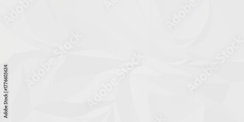 Crumple crushed aged white obsolete rumple craft design. wrinkle ripped creased white crumple aged closeup recycled document grunge paper background.	