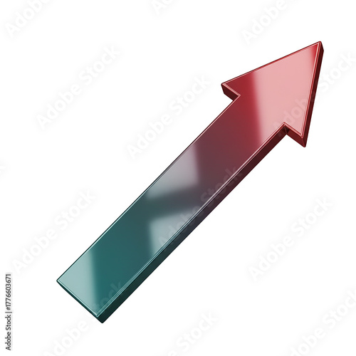 See rising profits with this elegant arrow pointing upwards, perfect for illustrating growth strategies, business success, and positive financial trends in your presentations