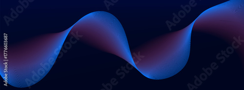 Light blue and red cuved rays glowing on dark blue background. High speed motion moving concept. eps10, website