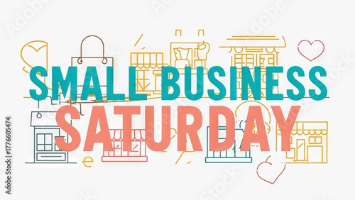 Words small business saturday	
