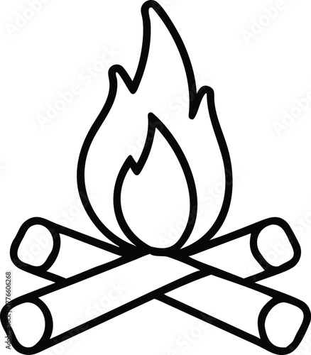 vector illustration of a burning candle