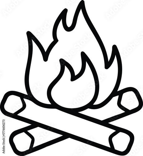 vector illustration of a burning candle